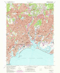 Download a high-resolution, GPS-compatible USGS topo map for Bridgeport, CT (1984 edition)