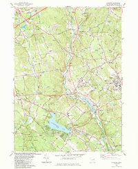 preview thumbnail of historical topo map of Tolland County, CT in 1983