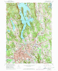Download a high-resolution, GPS-compatible USGS topo map for Danbury, CT (1974 edition)