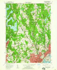 Download a high-resolution, GPS-compatible USGS topo map for Glenville, CT (1960 edition)