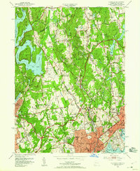 Download a high-resolution, GPS-compatible USGS topo map for Glenville, CT (1959 edition)