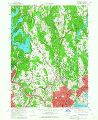 Download a high-resolution, GPS-compatible USGS topo map for Glenville, CT (1966 edition)