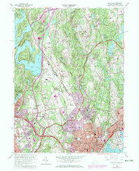 Download a high-resolution, GPS-compatible USGS topo map for Glenville, CT (1973 edition)