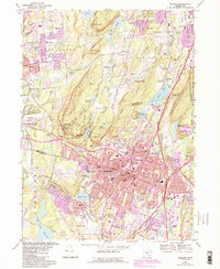Download a high-resolution, GPS-compatible USGS topo map for Meriden, CT (1992 edition)
