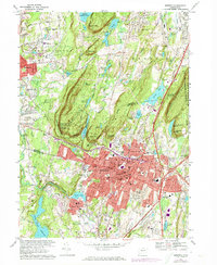 preview thumbnail of historical topo map of Meriden, CT in 1967