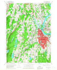 preview thumbnail of historical topo map of Middletown, CT in 1965