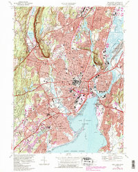 Download a high-resolution, GPS-compatible USGS topo map for New Haven, CT (1985 edition)