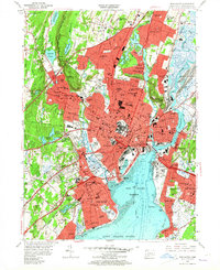 Download a high-resolution, GPS-compatible USGS topo map for New Haven, CT (1964 edition)