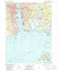 Download a high-resolution, GPS-compatible USGS topo map for New London, CT (1988 edition)