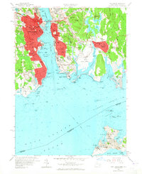 preview thumbnail of historical topo map of New London, CT in 1958