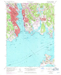 Download a high-resolution, GPS-compatible USGS topo map for New London, CT (1971 edition)