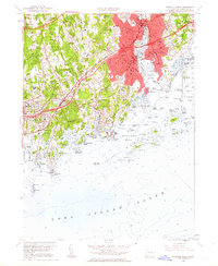 Download a high-resolution, GPS-compatible USGS topo map for Norwalk South, CT (1963 edition)