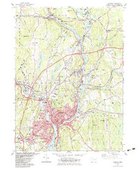 preview thumbnail of historical topo map of Norwich, CT in 1983