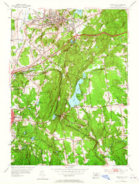 Download a high-resolution, GPS-compatible USGS topo map for Rockville, CT (1965 edition)