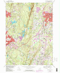 Download a high-resolution, GPS-compatible USGS topo map for Southington, CT (1992 edition)