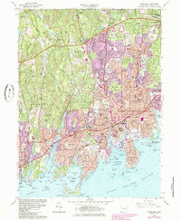 preview thumbnail of historical topo map of Stamford, CT in 1960