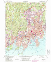 Download a high-resolution, GPS-compatible USGS topo map for Stamford, CT (1987 edition)