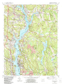 preview thumbnail of historical topo map of New London County, CT in 1984