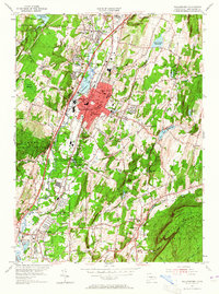 Download a high-resolution, GPS-compatible USGS topo map for Wallingford, CT (1965 edition)
