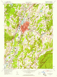 Download a high-resolution, GPS-compatible USGS topo map for Wallingford, CT (1958 edition)