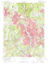 Download a high-resolution, GPS-compatible USGS topo map for Waterbury, CT (1974 edition)