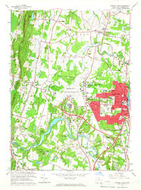 preview thumbnail of historical topo map of Hartford County, CT in 1964