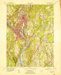 Download a high-resolution, GPS-compatible USGS topo map for Ansonia, CT (1955 edition)