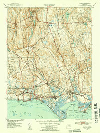 Download a high-resolution, GPS-compatible USGS topo map for Clinton, CT (1953 edition)