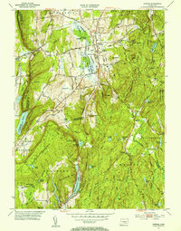 Download a high-resolution, GPS-compatible USGS topo map for Durham, CT (1954 edition)