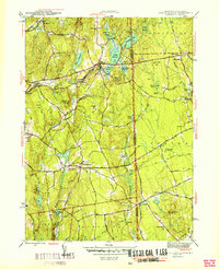 preview thumbnail of historical topo map of Windham County, CT in 1950