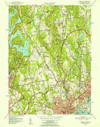 Download a high-resolution, GPS-compatible USGS topo map for Glenville, CT (1952 edition)