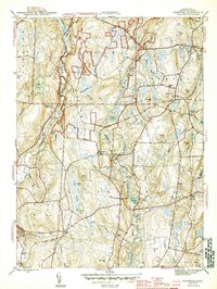 preview thumbnail of historical topo map of Windham County, CT in 1944