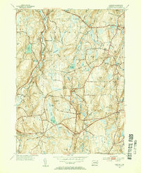 Download a high-resolution, GPS-compatible USGS topo map for Hampton, CT (1955 edition)