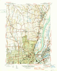 preview thumbnail of historical topo map of Hartford County, CT in 1945