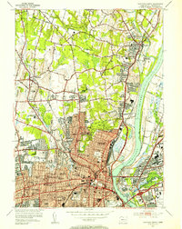 Download a high-resolution, GPS-compatible USGS topo map for Hartford North, CT (1954 edition)