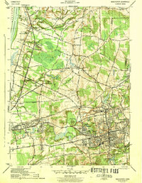 preview thumbnail of historical topo map of Hartford County, CT in 1944