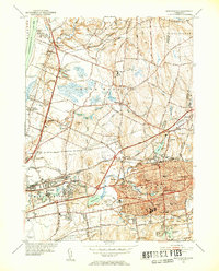 Download a high-resolution, GPS-compatible USGS topo map for Manchester, CT (1954 edition)