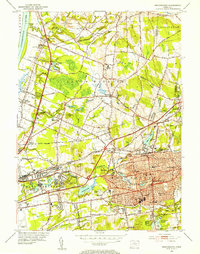 Download a high-resolution, GPS-compatible USGS topo map for Manchester, CT (1954 edition)