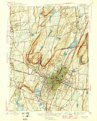 Download a high-resolution, GPS-compatible USGS topo map for Meriden, CT (1946 edition)