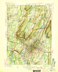 preview thumbnail of historical topo map of Meriden, CT in 1946