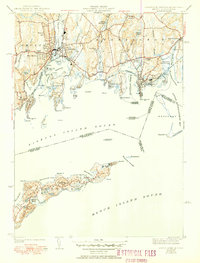 Download a high-resolution, GPS-compatible USGS topo map for Mystic, CT (1951 edition)
