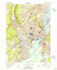 Download a high-resolution, GPS-compatible USGS topo map for New Haven, CT (1956 edition)