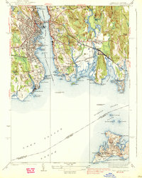 Download a high-resolution, GPS-compatible USGS topo map for New London, CT (1938 edition)