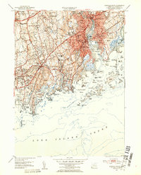 Download a high-resolution, GPS-compatible USGS topo map for Norwalk South, CT (1953 edition)