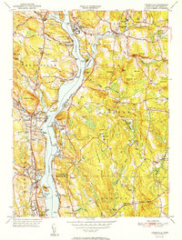 preview thumbnail of historical topo map of New London County, CT in 1952