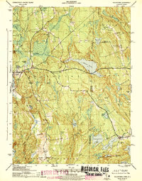 Download a high-resolution, GPS-compatible USGS topo map for Voluntown, CT (1943 edition)