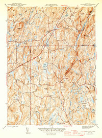 Download a high-resolution, GPS-compatible USGS topo map for Westford, CT (1945 edition)