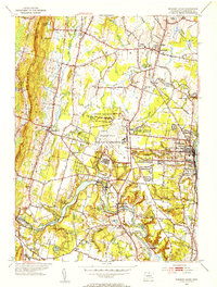 preview thumbnail of historical topo map of Hartford County, CT in 1953