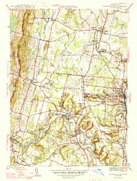 preview thumbnail of historical topo map of Hartford County, CT in 1946