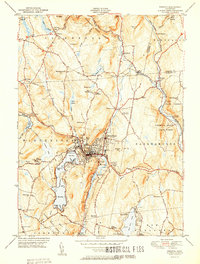 preview thumbnail of historical topo map of Winsted, CT in 1951